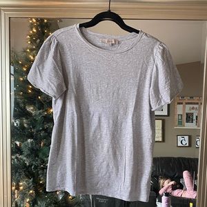 Grey metallic tee